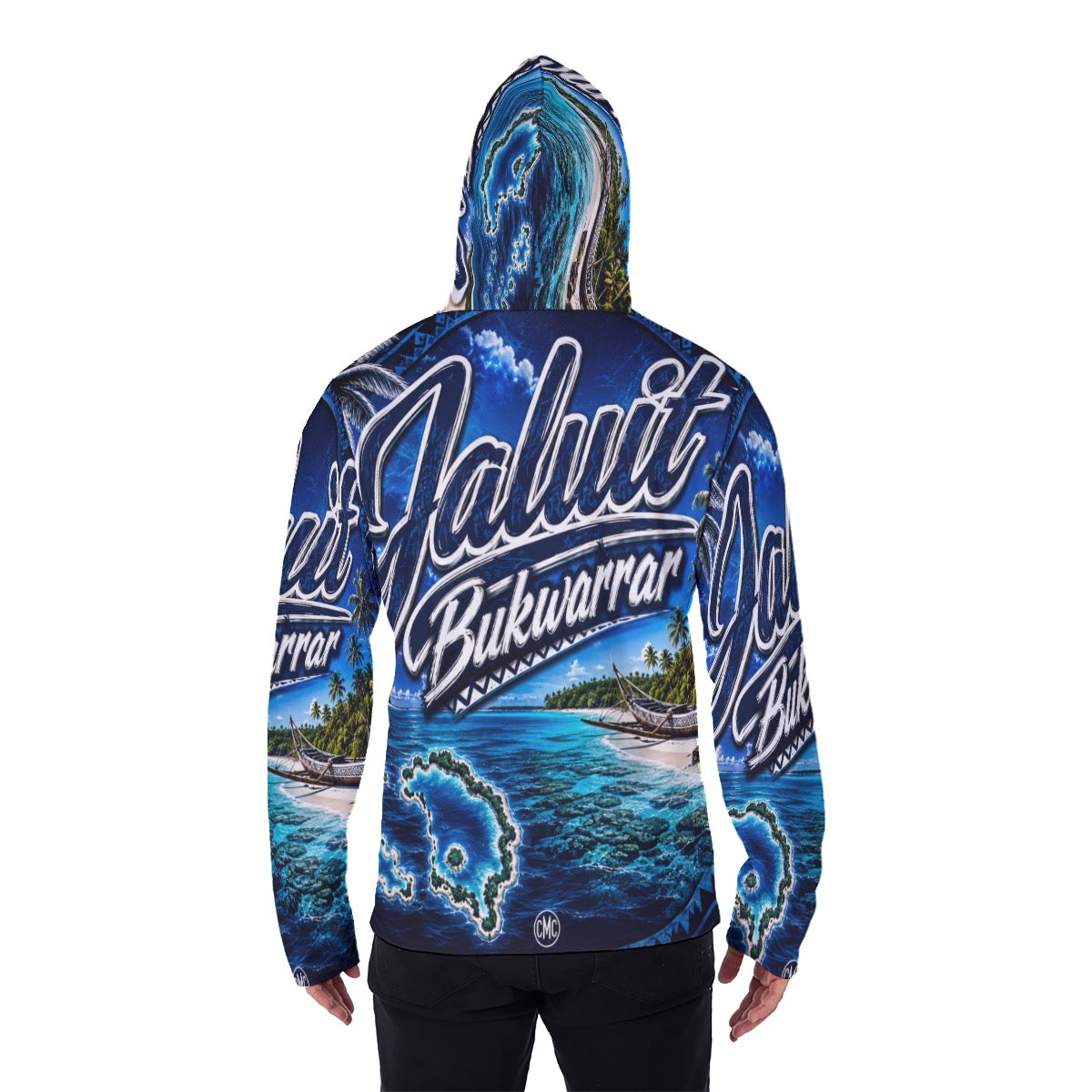 All-Over Print Men's Heavy Fleece Hoodie With Mask