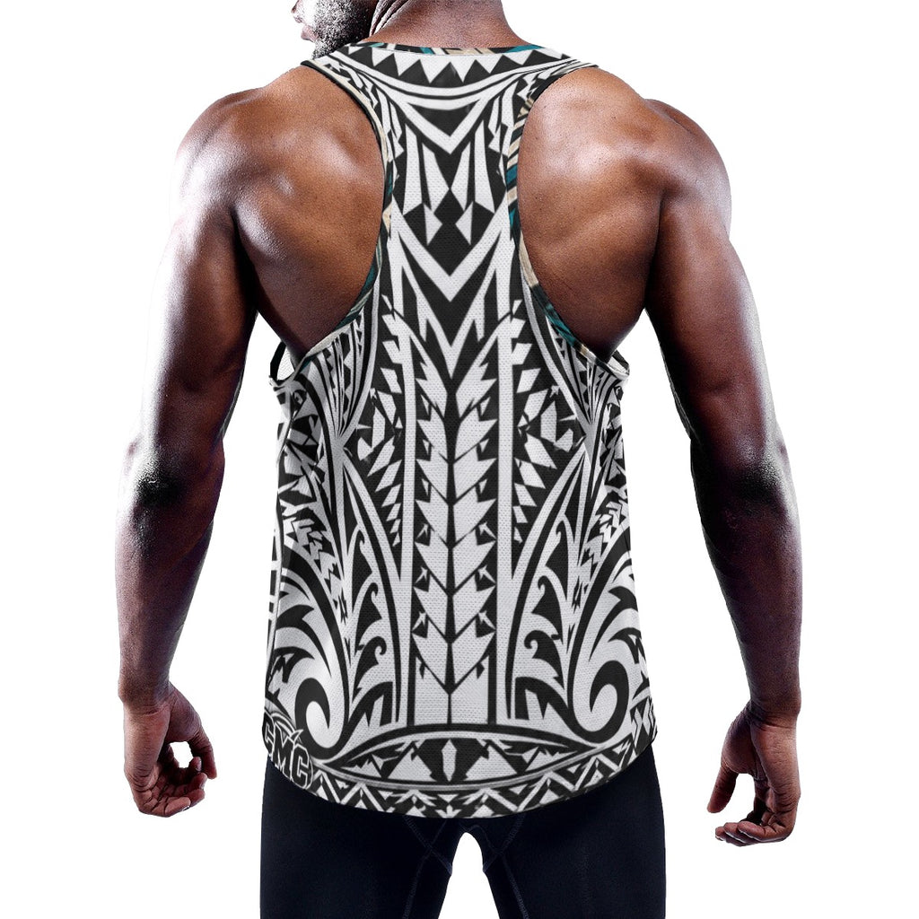 All-Over Print Men's Slim Y-Back Muscle Tank Top