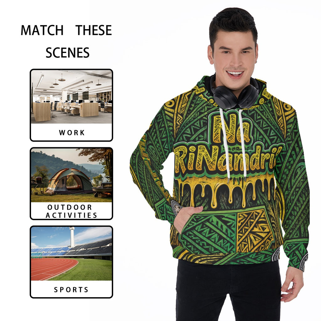 All-Over Print Men's Thicken Pullover Hoodie
