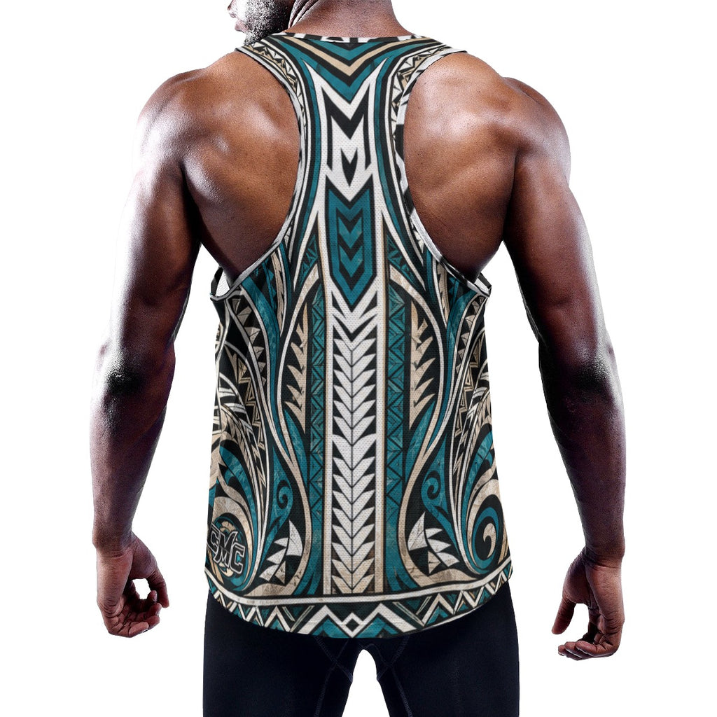 All-Over Print Men's Slim Y-Back Muscle Tank Top