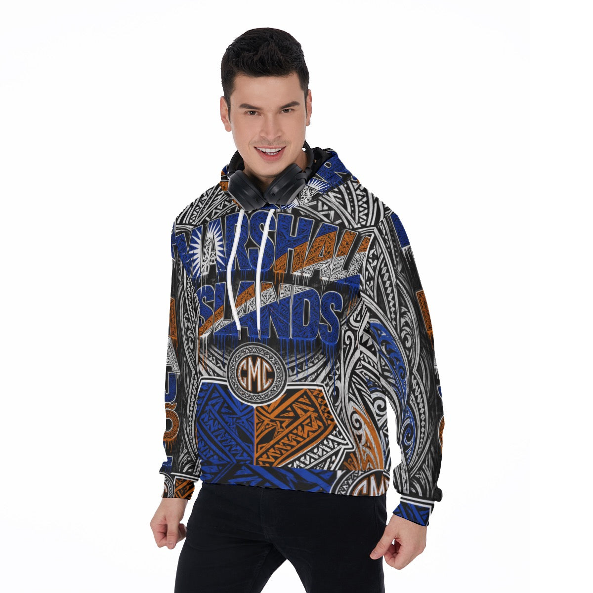 All-Over Print Men's Thicken Pullover Hoodie