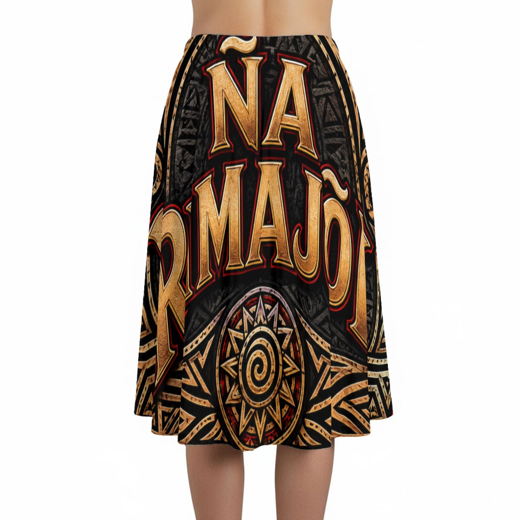 All-Over Print Women's Long Maxi Skirt With Pockets