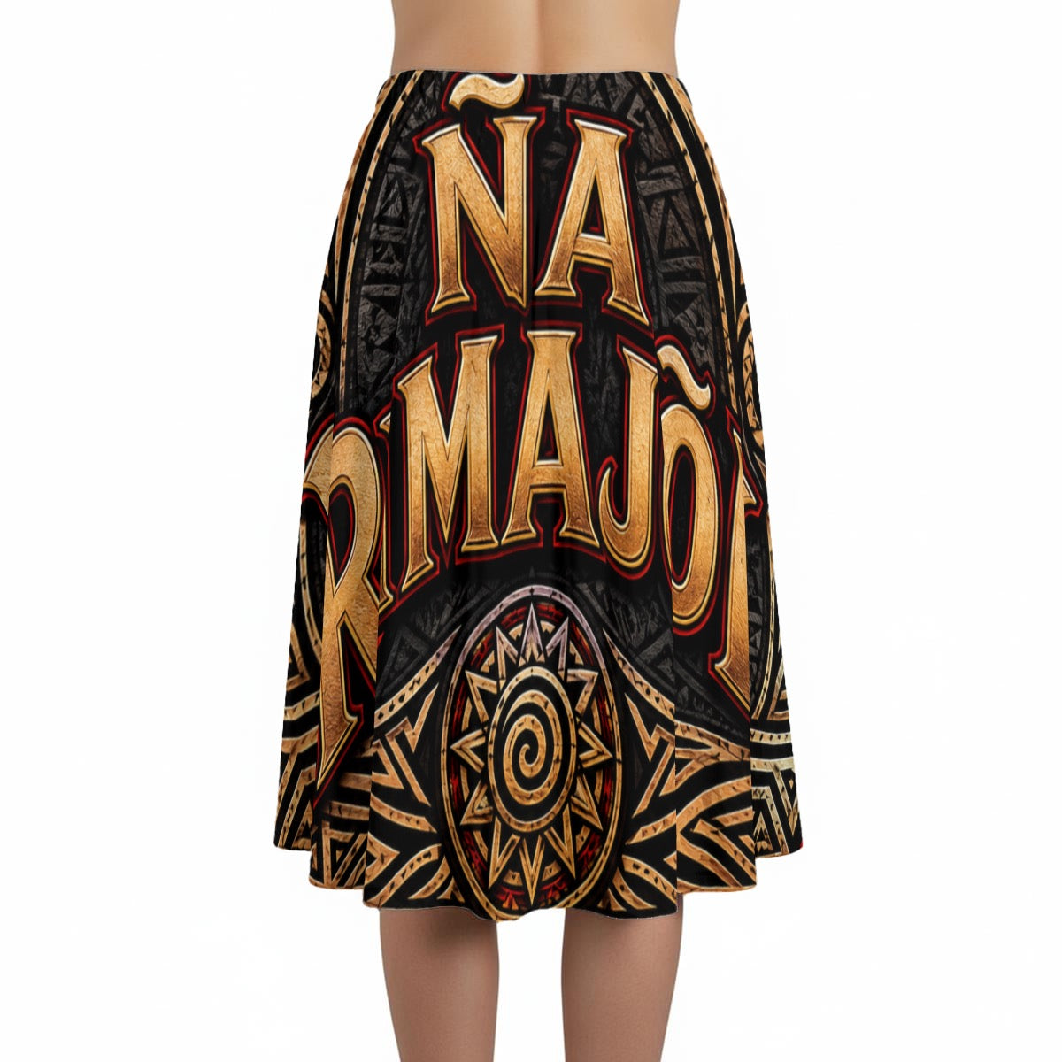 All-Over Print Women's Long Maxi Skirt With Pockets