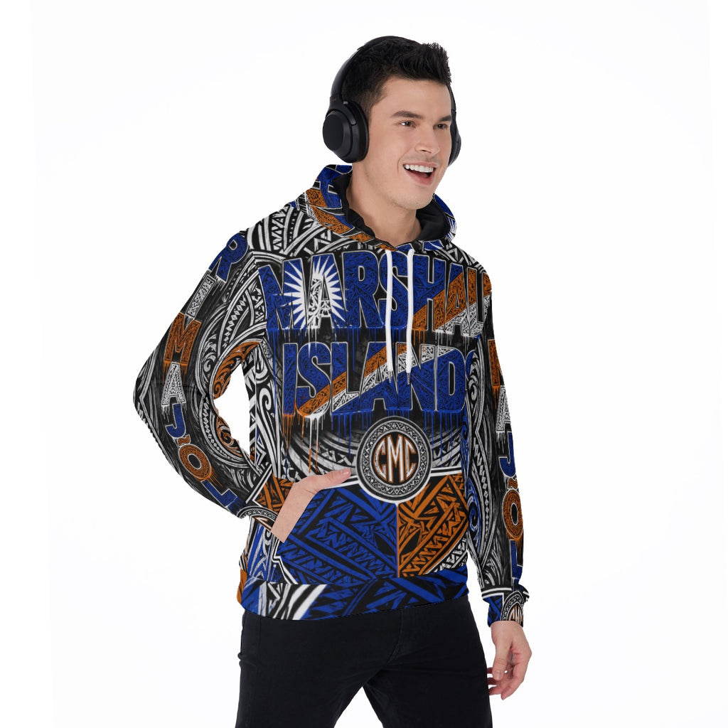 All-Over Print Men's Thicken Pullover Hoodie